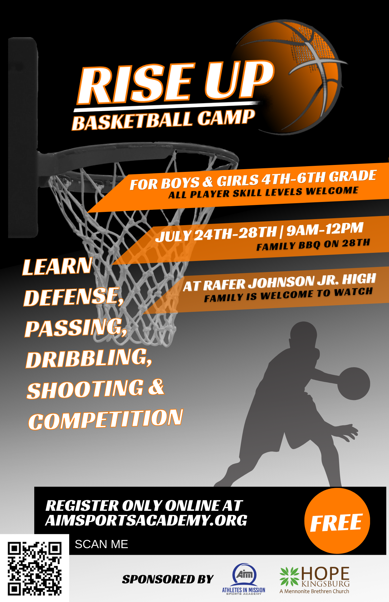 Rafer Johnson Basket Ball Camp.